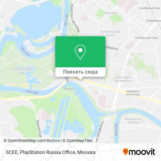 Карта SCEE, PlayStation Russia Office