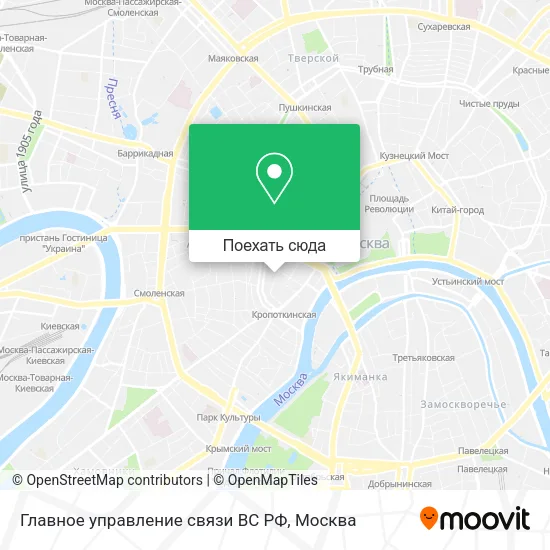 Карта Главное управление связи ВС РФ