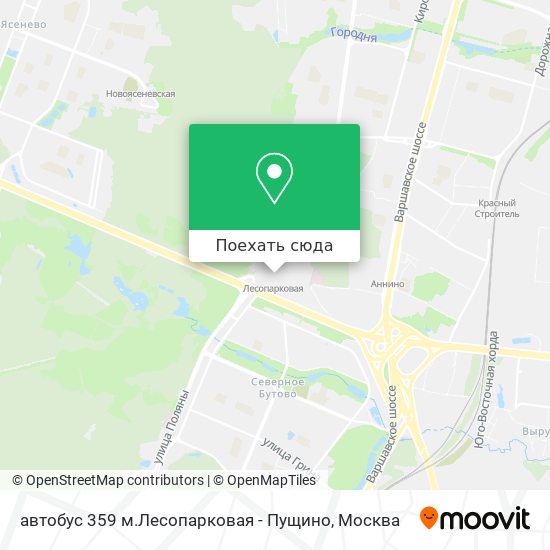 359 автобус москва пущино маршрут с остановками москва