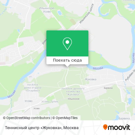Карта Теннисный центр «Жуковка»