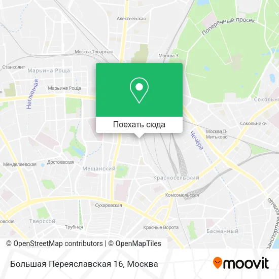 Карта Большая Переяславская 16