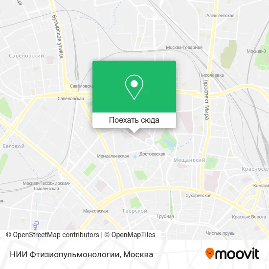 Карта НИИ Фтизиопульмонологии
