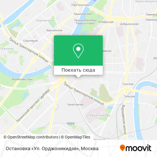 Карта Остановка «Ул. Орджоникидзе»