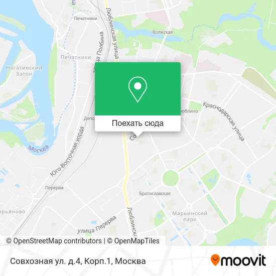 Карта Совхозная ул. д.4, Корп.1