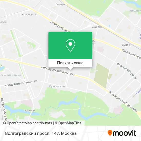 Карта Волгоградский просп. 147