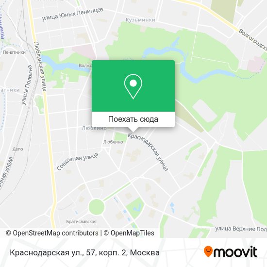 Карта Краснодарская ул., 57, корп. 2