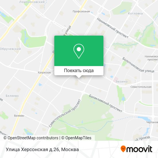 Карта Улица Херсонская д.26