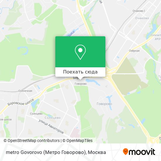 Карта metro Govorovo (Метро Говорово)