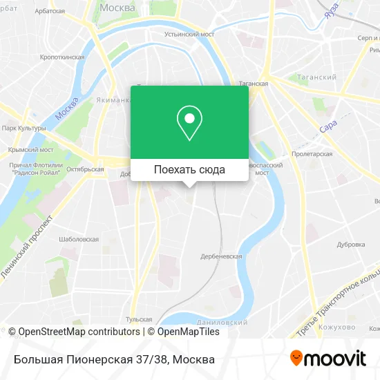 Карта Большая Пионерская 37/38