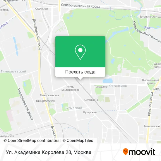Карта Ул. Академика Королева 28