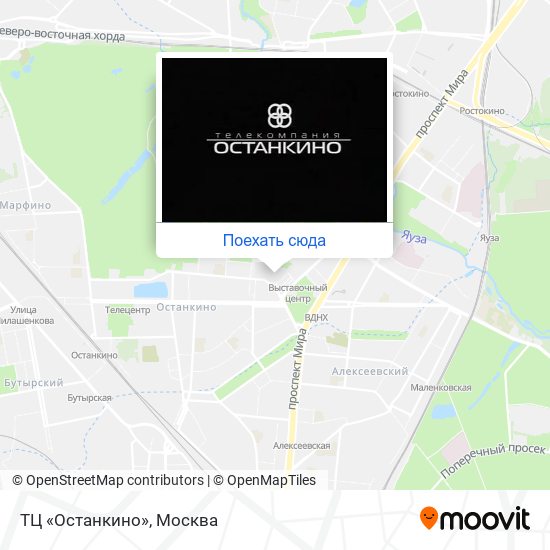 Карта ТЦ «Останкино»