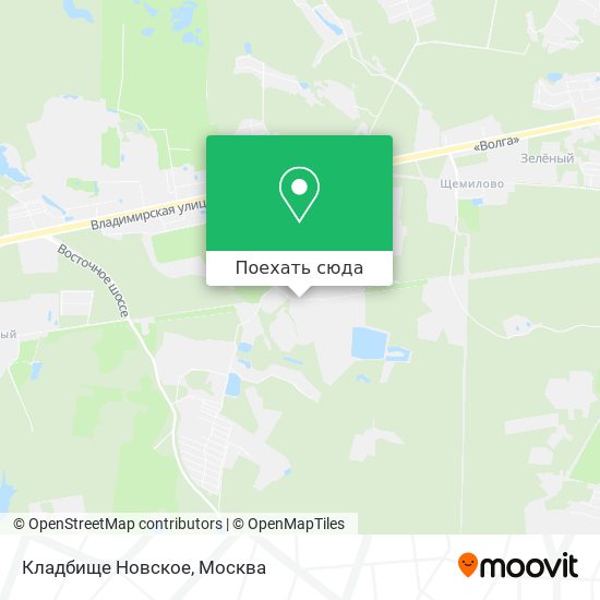 Карта Кладбище Новское