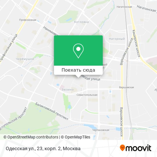 Карта Одесская ул., 23, корп. 2