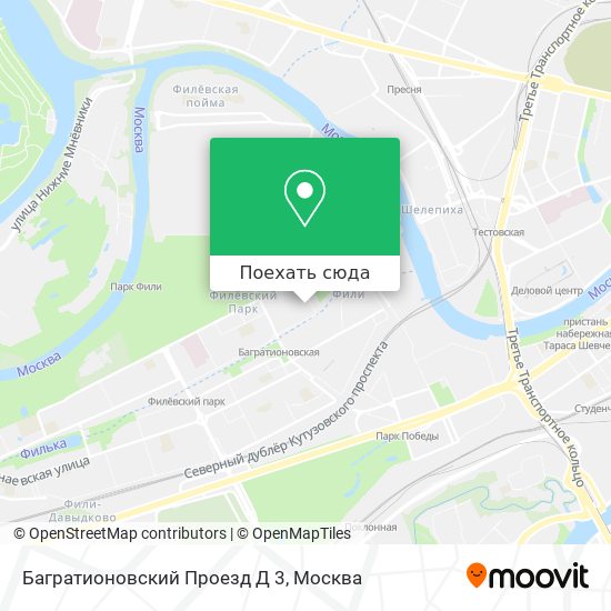 Карта Багратионовский Проезд Д 3