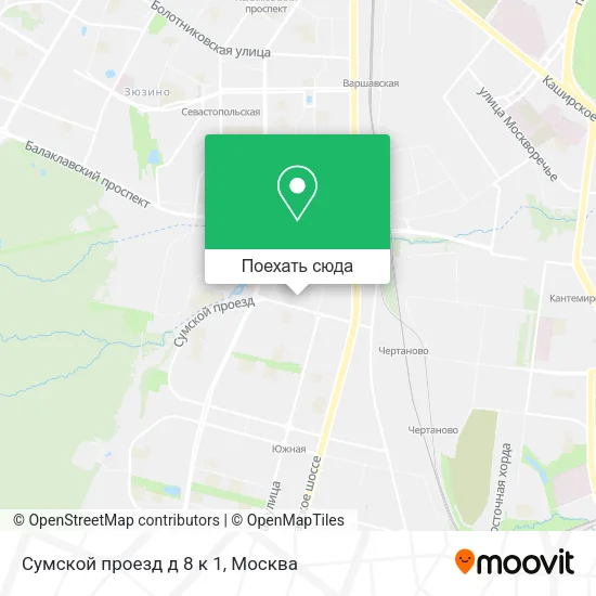 Карта Сумской проезд д 8 к 1
