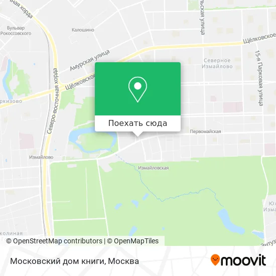 Карта Московский дом книги