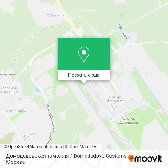 Карта Домодедовская таможня / Domodedovo Customs