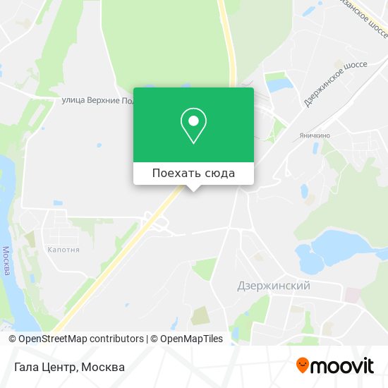 Карта Гала Центр