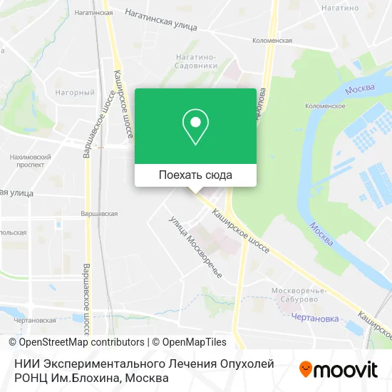 Карта НИИ Экспериментального Лечения Опухолей РОНЦ Им.Блохина