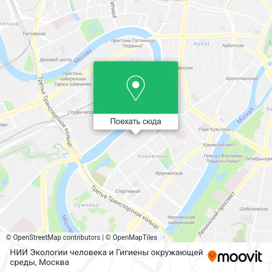 Карта НИИ Экологии человека и Гигиены окружающей среды