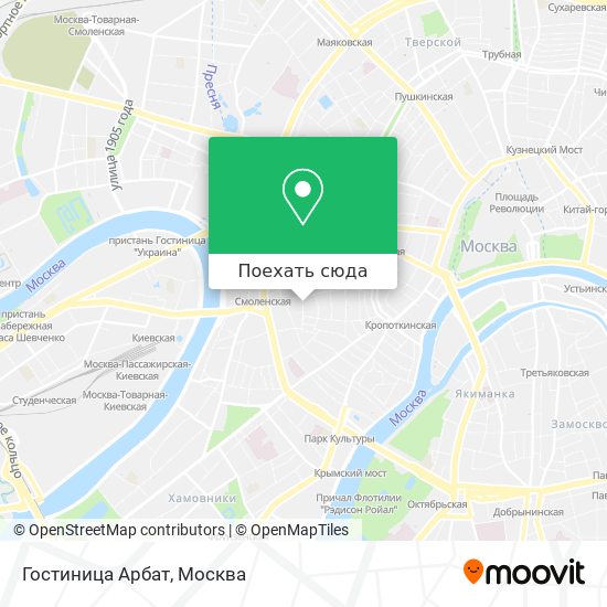 Карта Гостиница Арбат