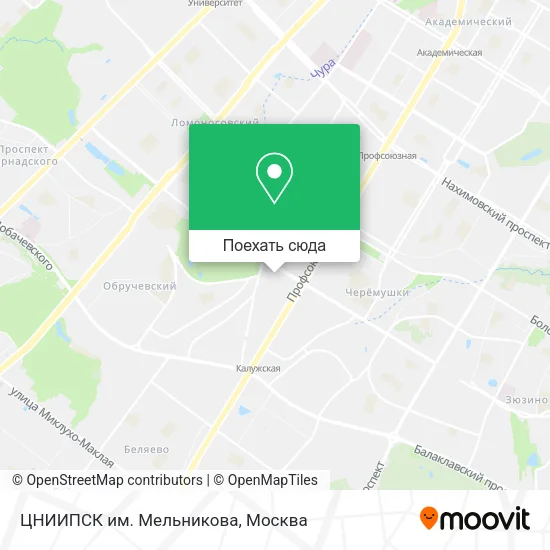 Карта ЦНИИПСК им. Мельникова