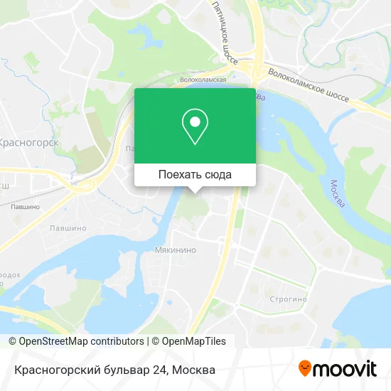 Карта Красногорский бульвар 24