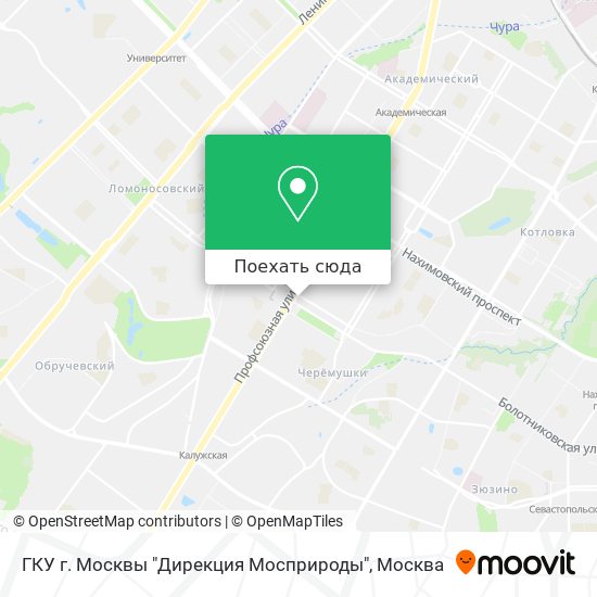 Карта ГКУ г. Москвы "Дирекция Мосприроды"