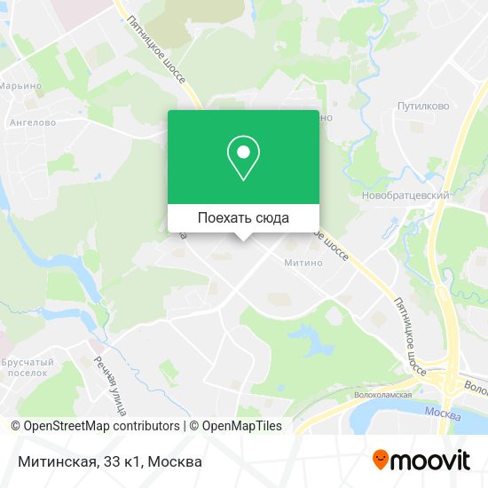 Карта Митинская, 33 к1