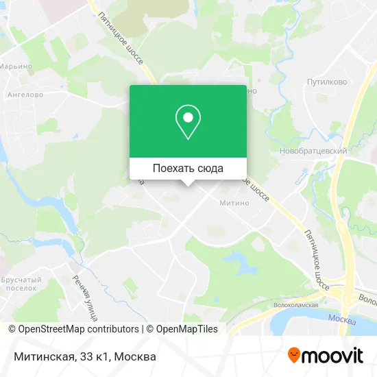 Карта Митинская, 33 к1