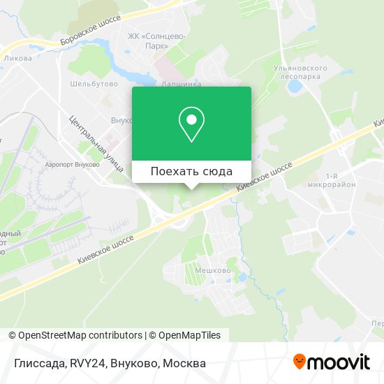 Карта Глиссада, RVY24, Внуково