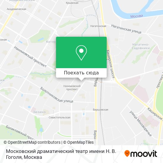 Карта Московский драматический театр имени Н. В. Гоголя