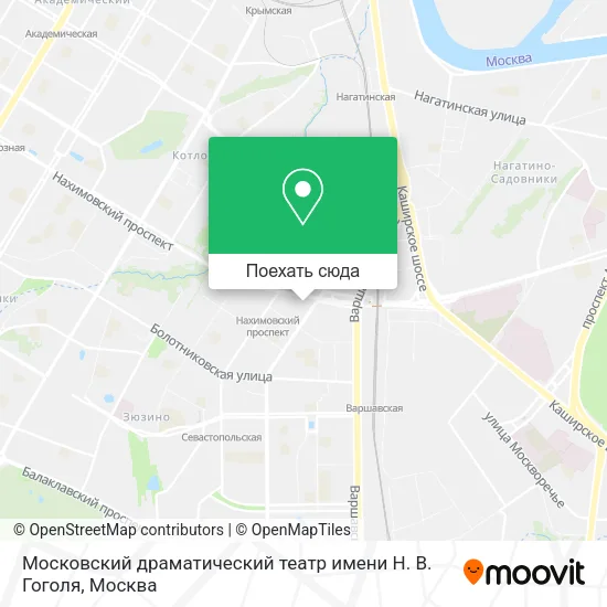 Карта Московский драматический театр имени Н. В. Гоголя