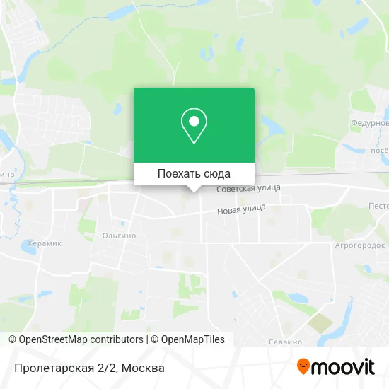 Карта Пролетарская 2/2