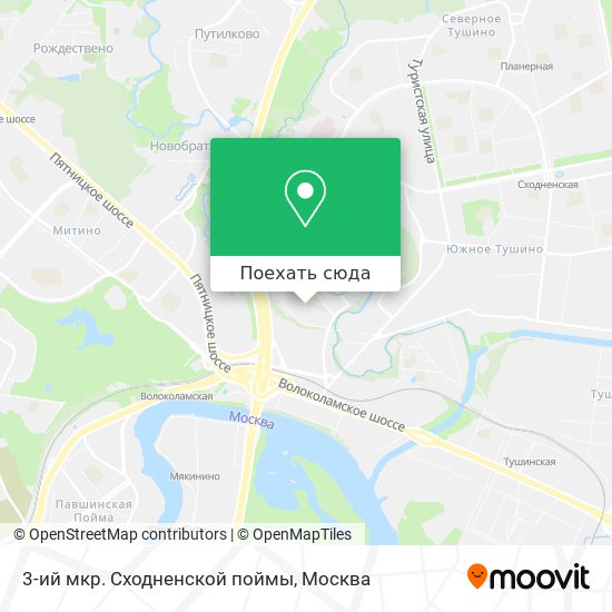 Карта 3-ий мкр. Сходненской поймы