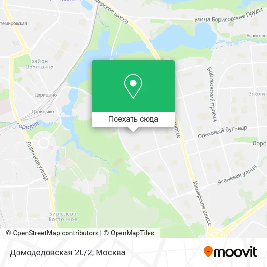 Карта Домодедовская 20/2