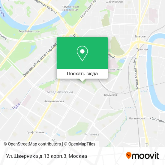 Карта Ул.Шверника д.13 корп.3
