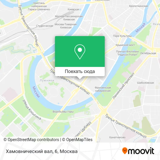 Карта Хамовнический вал, 6