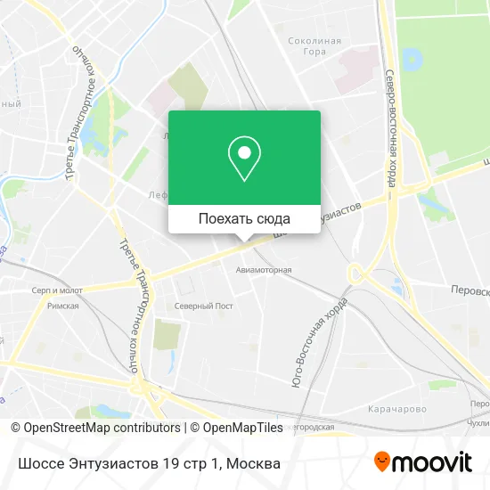 Карта Шоссе Энтузиастов 19 стр 1