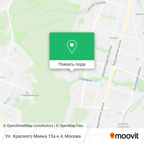 Карта Ул. Красного Маяка 13а к.4