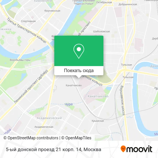Карта 5-ый донской проезд 21 корп. 14