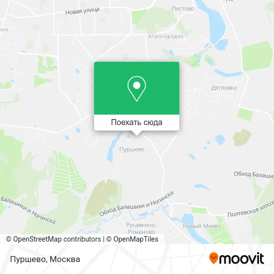 Карта Пуршево