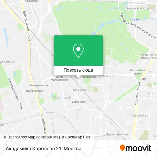 Карта Академика Королёва 21