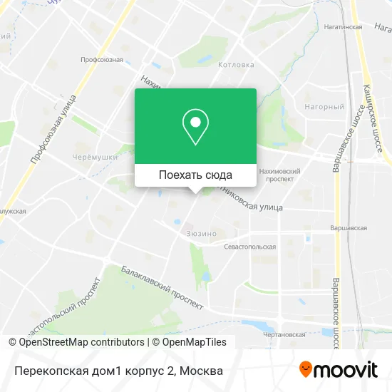 Карта Перекопская дом1 корпус 2