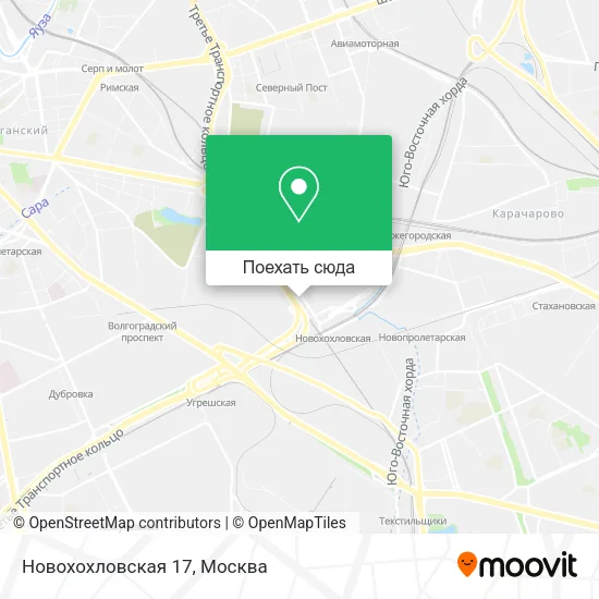 Карта Новохохловская 17
