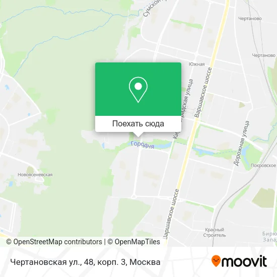 Карта Чертановская ул., 48, корп. 3