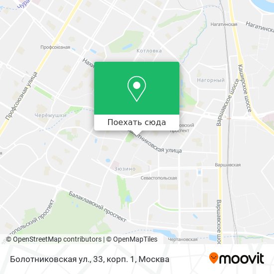 Карта Болотниковская ул., 33, корп. 1