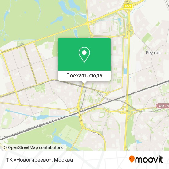 Карта ТК «Новогиреево»