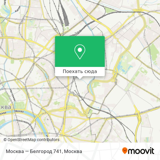 Карта Москва — Белгород 741