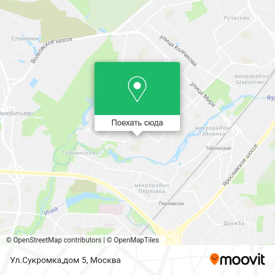 Карта Ул.Сукромка,дом 5
